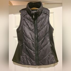 Athleta black puffer vest jacket, XL